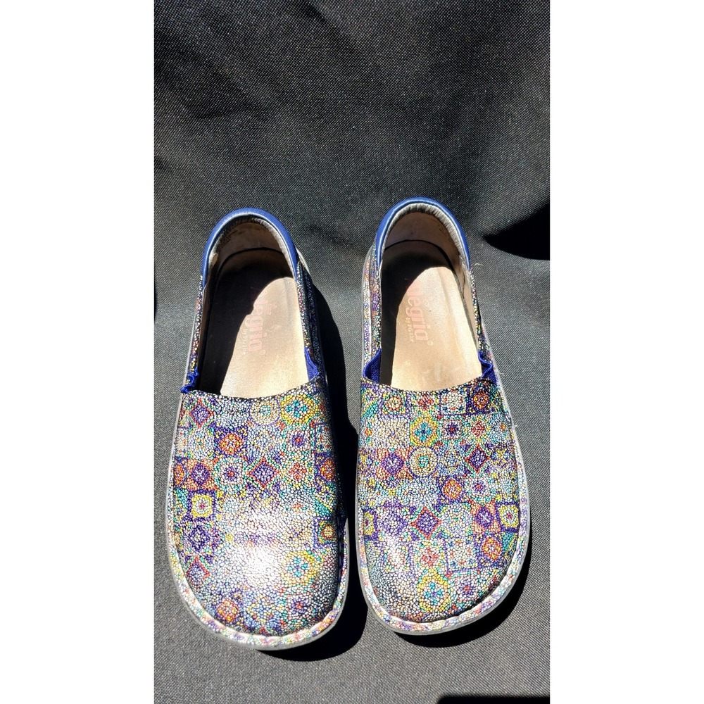 Alegria Womens PG Lite Debra Aztec Tile Slip Resistant Clogs Shoes 37 US 6.5